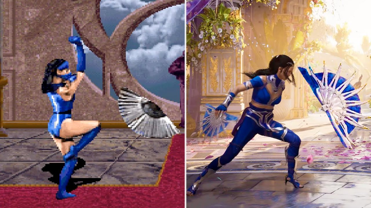 Evolution of Kitana's Fan Toss (1993-2025)