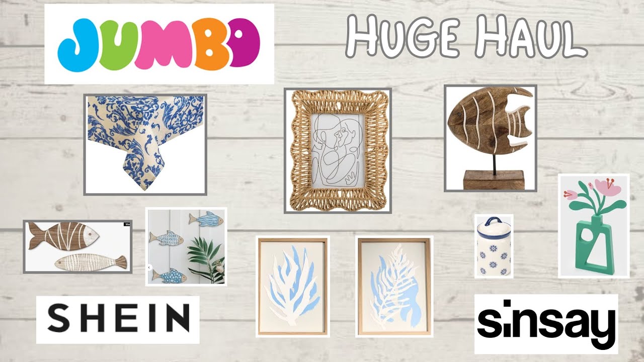 HUGE JUMBO, SINSAY & SHEIN HAUL 🐠 ΙΔΕΕΣ ΓΙΑ ΚΑΛΟΚΑΙΡΙΝΗ ΔΙΑΚΟΣΜΗΣΗ 🐟