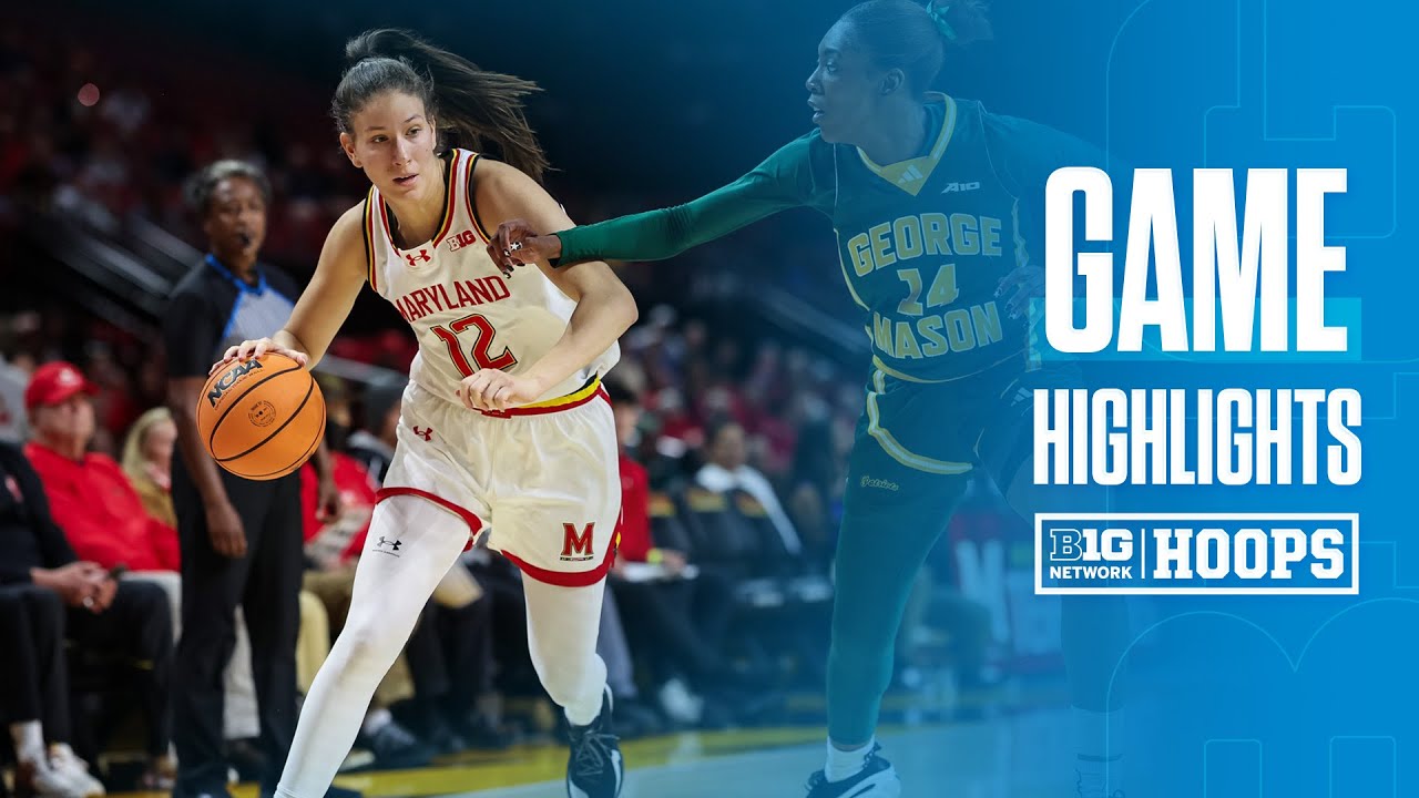 George Mason at Maryland | HIGHLIGHTS | Big Ten Women's Basketball | 11/23/2025