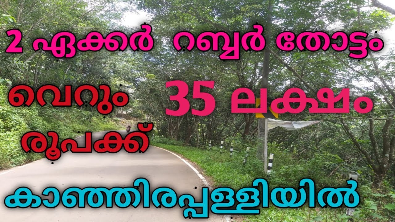 കുറഞ്ഞ വിലയിൽ 2 ഏക്കർ റബ്ബർ തോട്ടം സ്വന്തമാക്കാം കാഞ്ഞിരപ്പള്ളി യിൽ