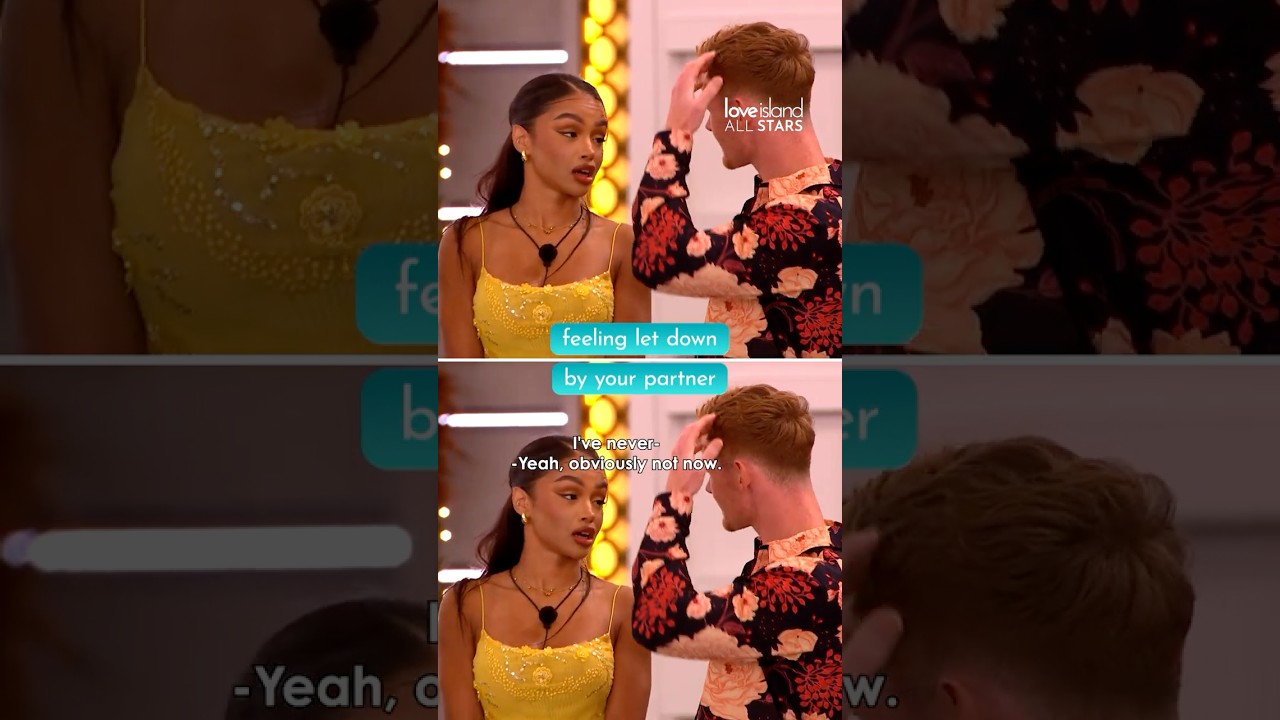 Sher and Jack struggle to see eye-to-eye in a battle for clarity #LoveIsland #AllStars