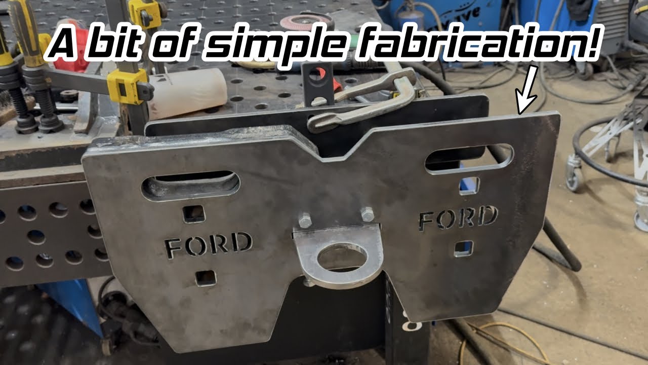 Making a weight frame and tow hitch for a super farm tractor puller