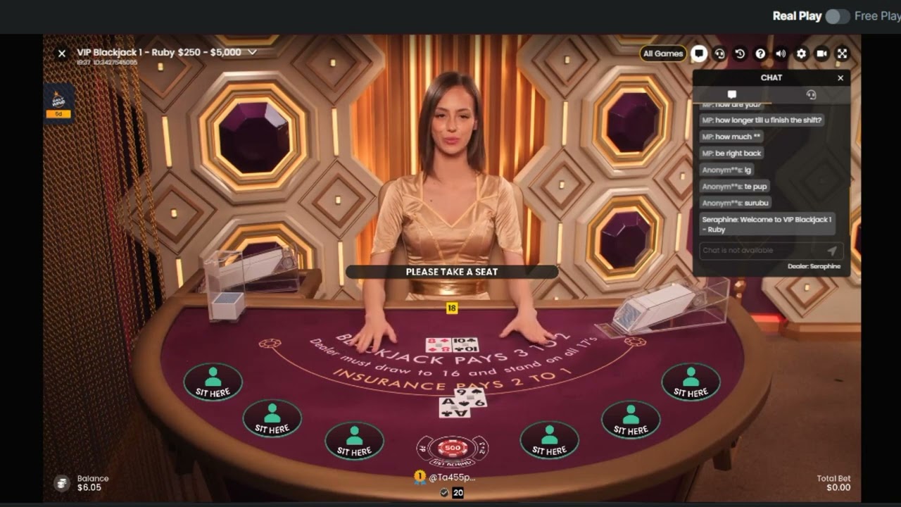 VIP Blackjack Live Casino Game by Pragmatic Live