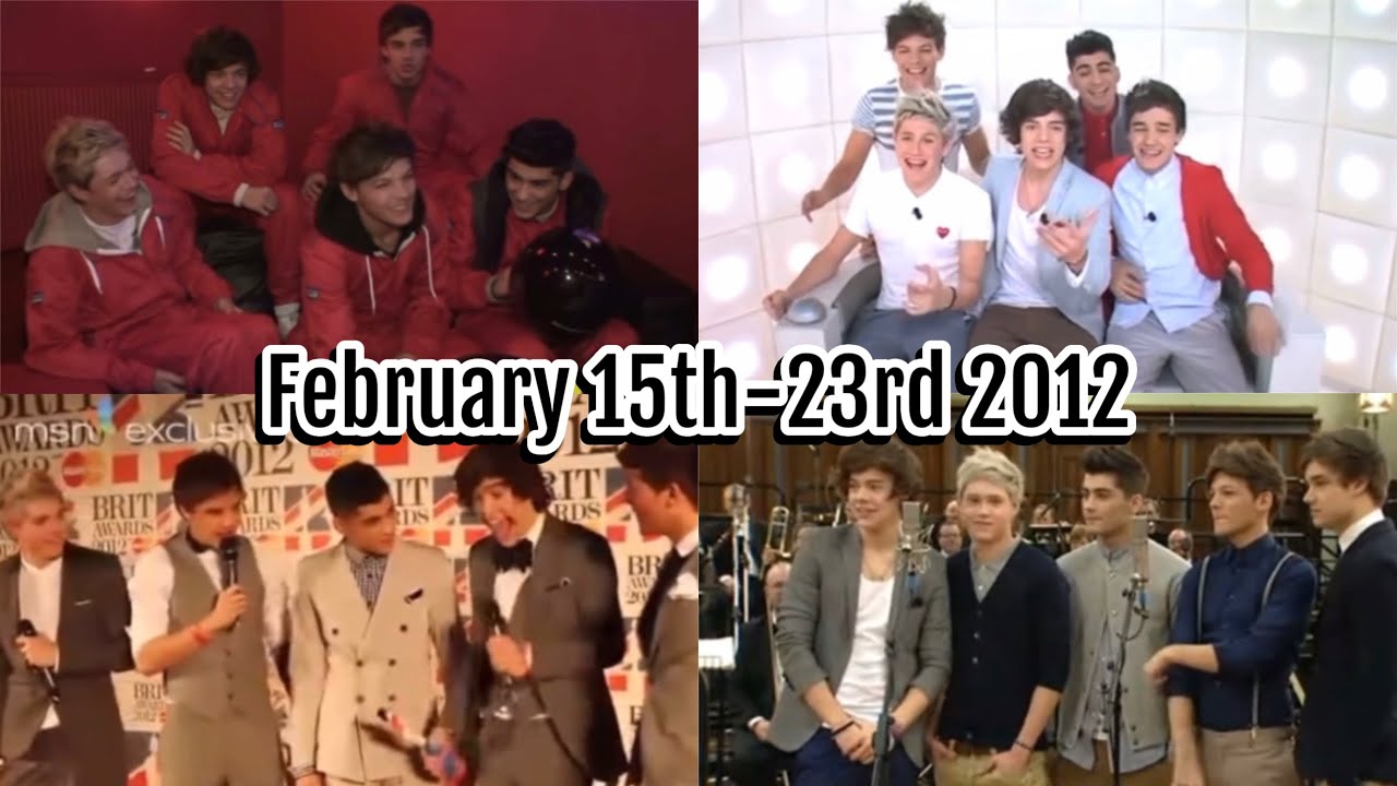 One Direction Timeline February 15th-23rd 2012