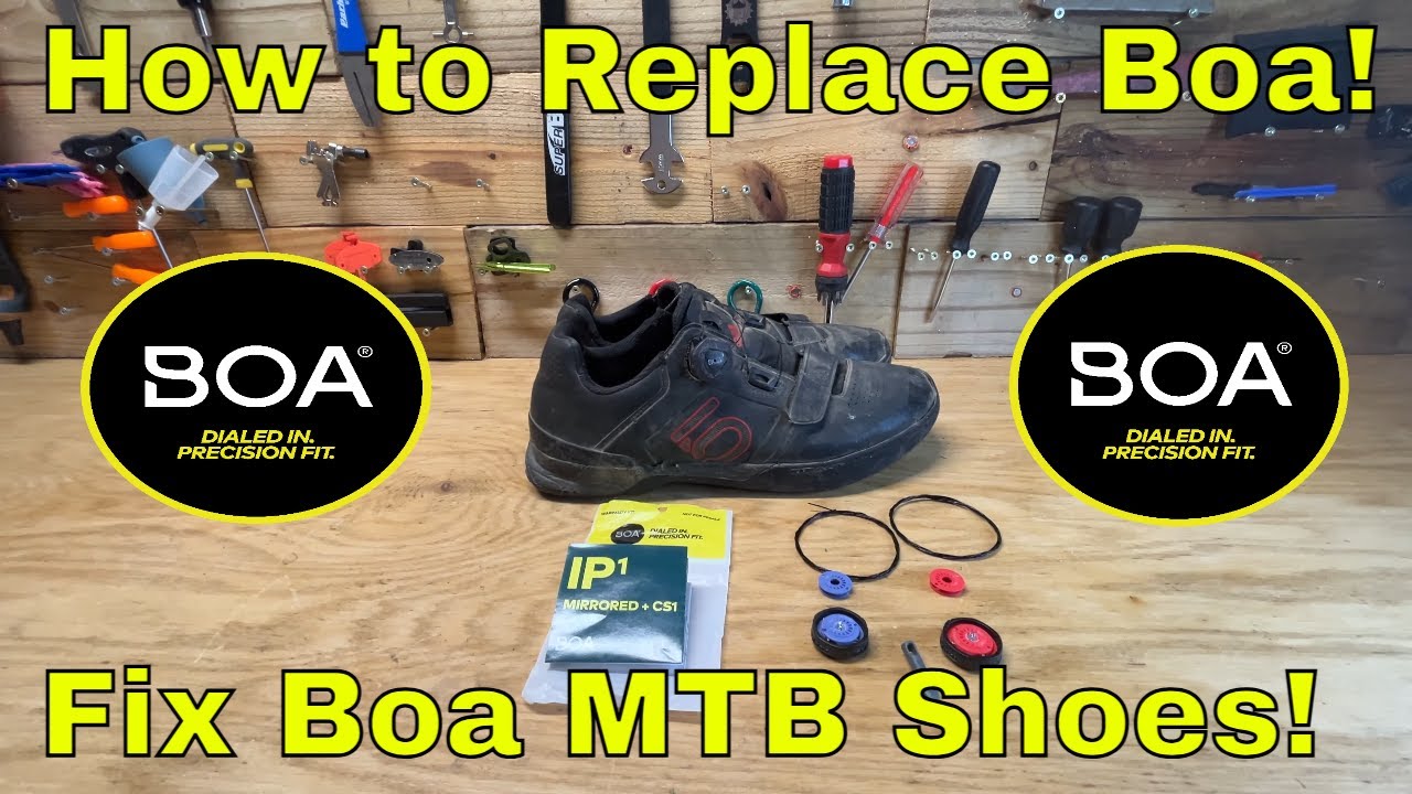 How to Fix BOA on Five Ten Mountain Bike Shoes! Boa Replacement Warranty Fix! Fix Broken Bike Shoes!