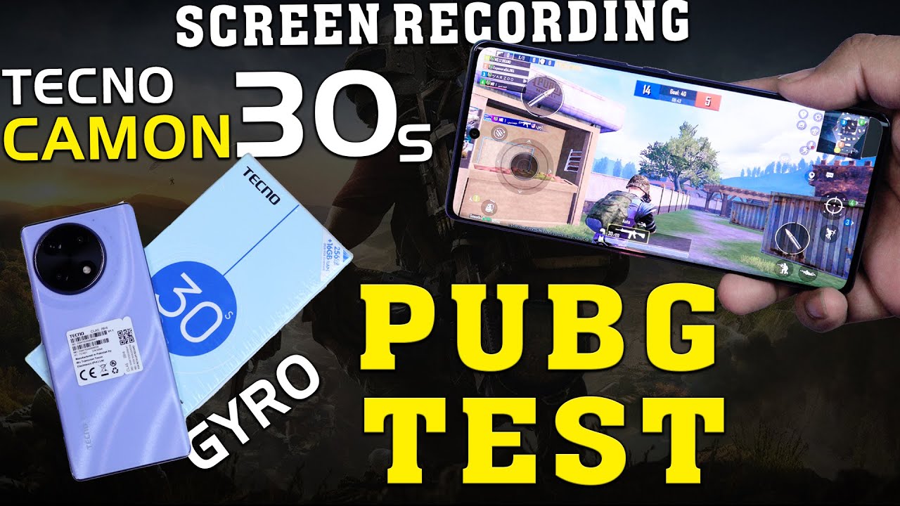 Tecno Camon 30s Pubg Test | 40FPS Graphics