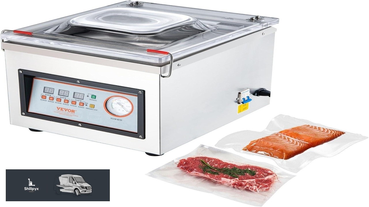 VEVOR Chamber Vacuum Sealer 320W Sealing Power Vacuum Packing Machine for Wet