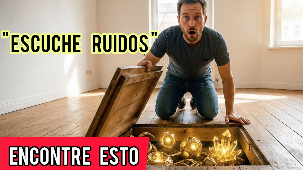 Escucho ruidos en el piso no podrás creer lo que encontró debajo 