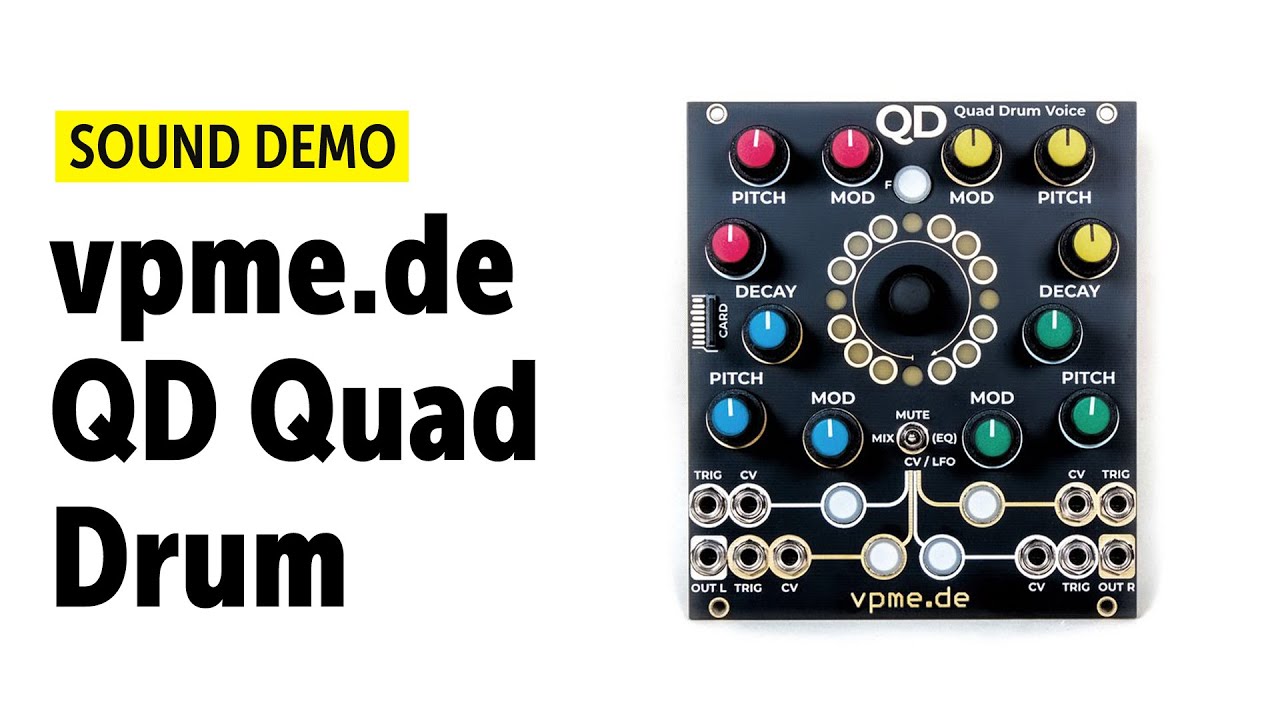 vpme QD Quad Drum Voice Sound Demo (no talking)