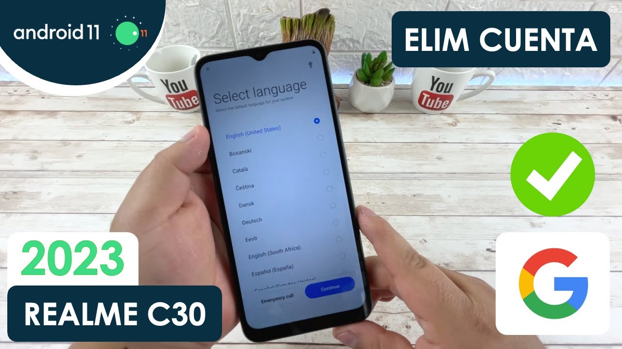 Eliminar Cuenta de Google Realme C30 | Android 11