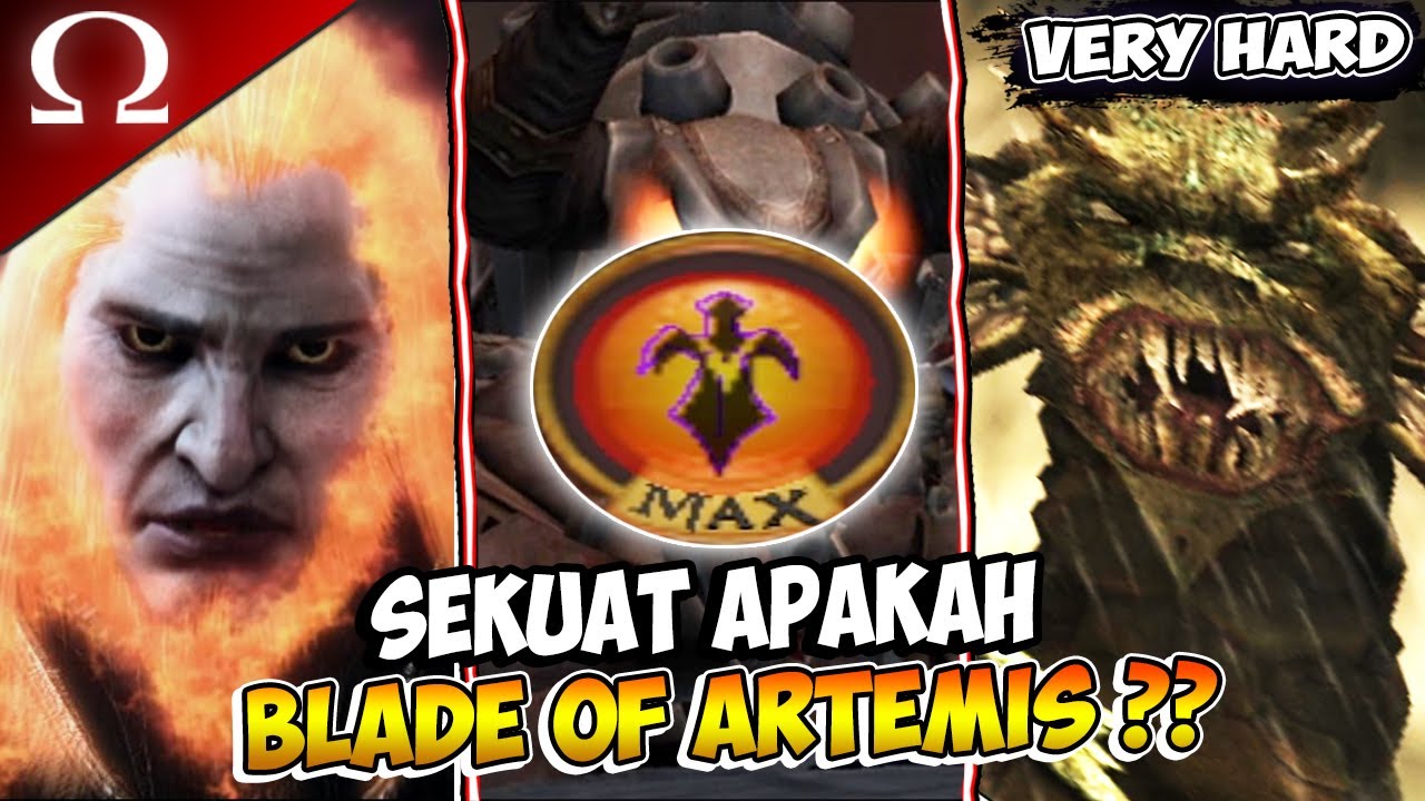Blade Of Artemis MELAWAN SEMUA BOSS - God Of War 1 (VERY HARD) PS2