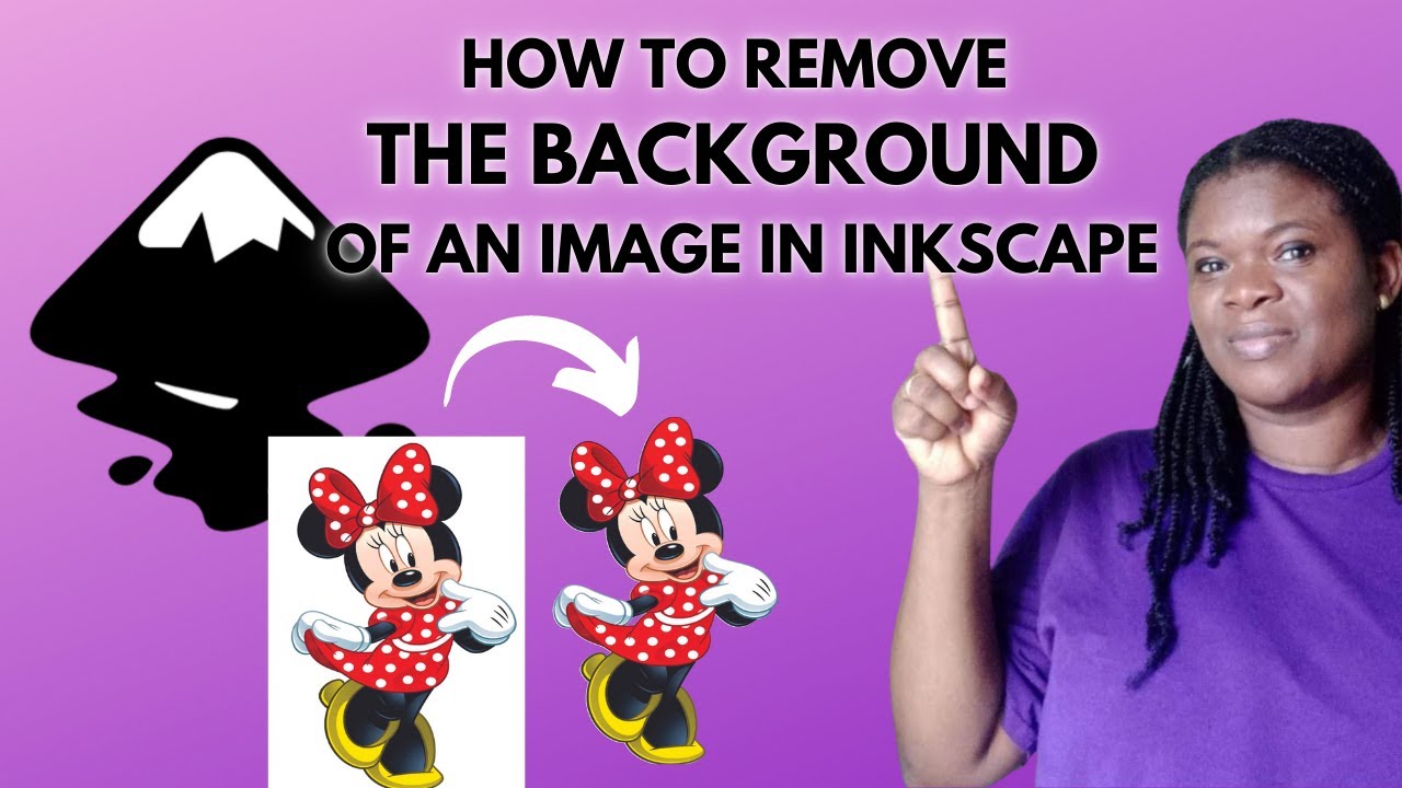 Как стереть фон изображения в Inkscape #inkscape #removebackground