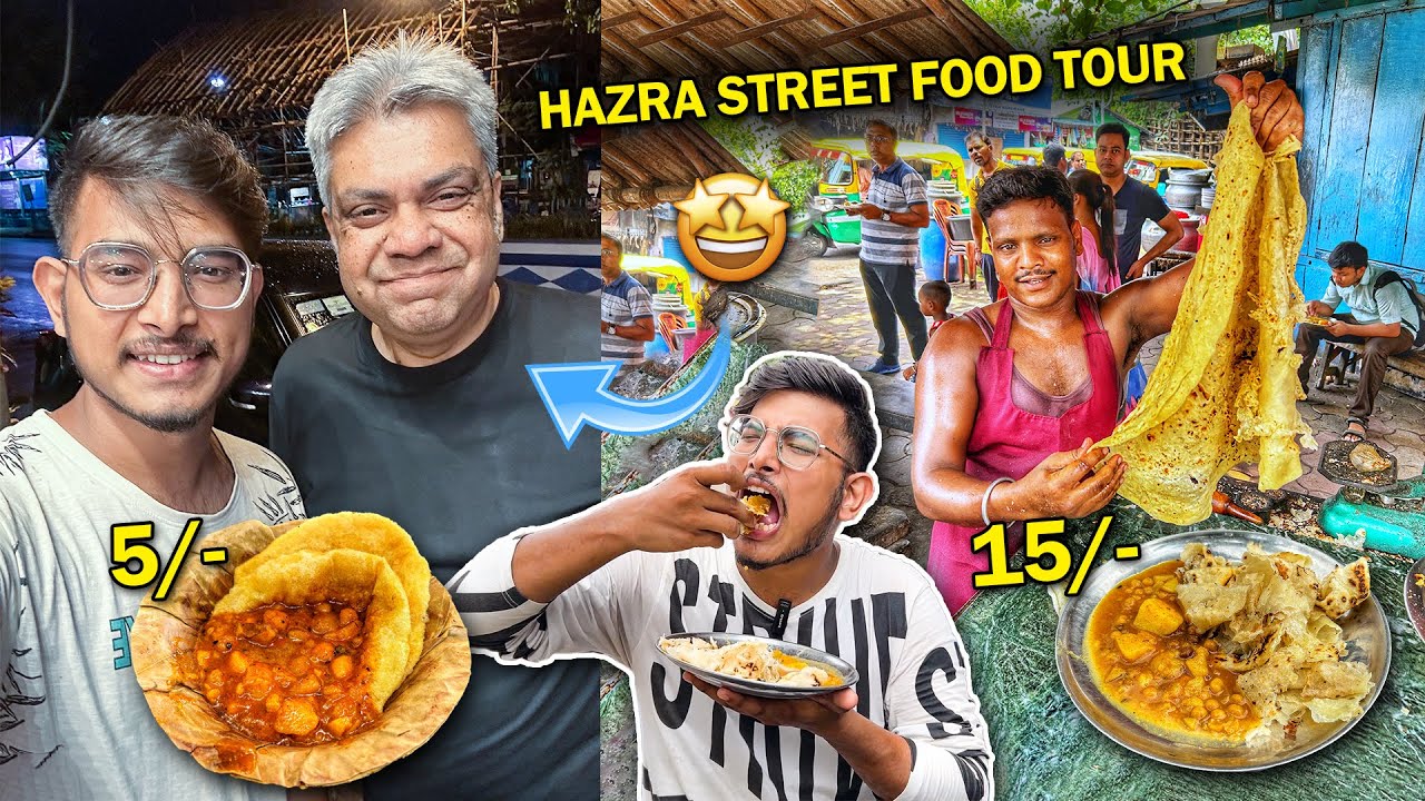 HAZRA Street Food Tour | Met with @FoodkaSeries | Indrajit Lahiri | South Kolkata Street Food Tour