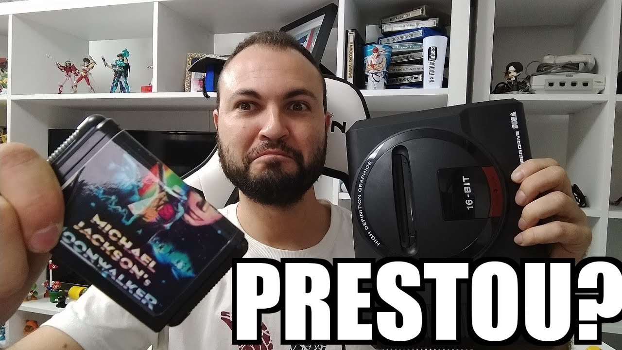 Adquiri Um cartucho da China, prestou?  Moonwalker de mega drive