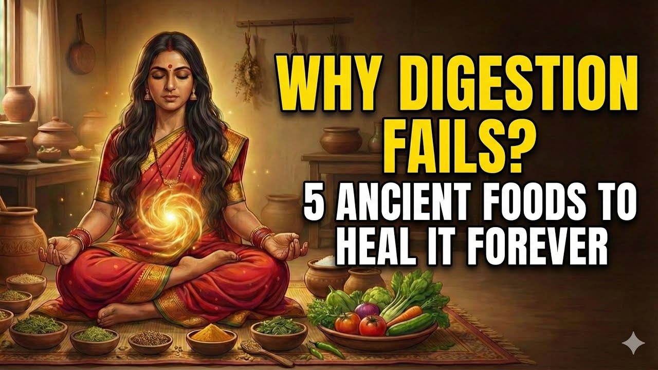 Why Your Gut Is Weak 😳 | 5 Ayurvedic Superfoods🔥That Heal Digestion 🌿 Ancient Indian Diet Secrets