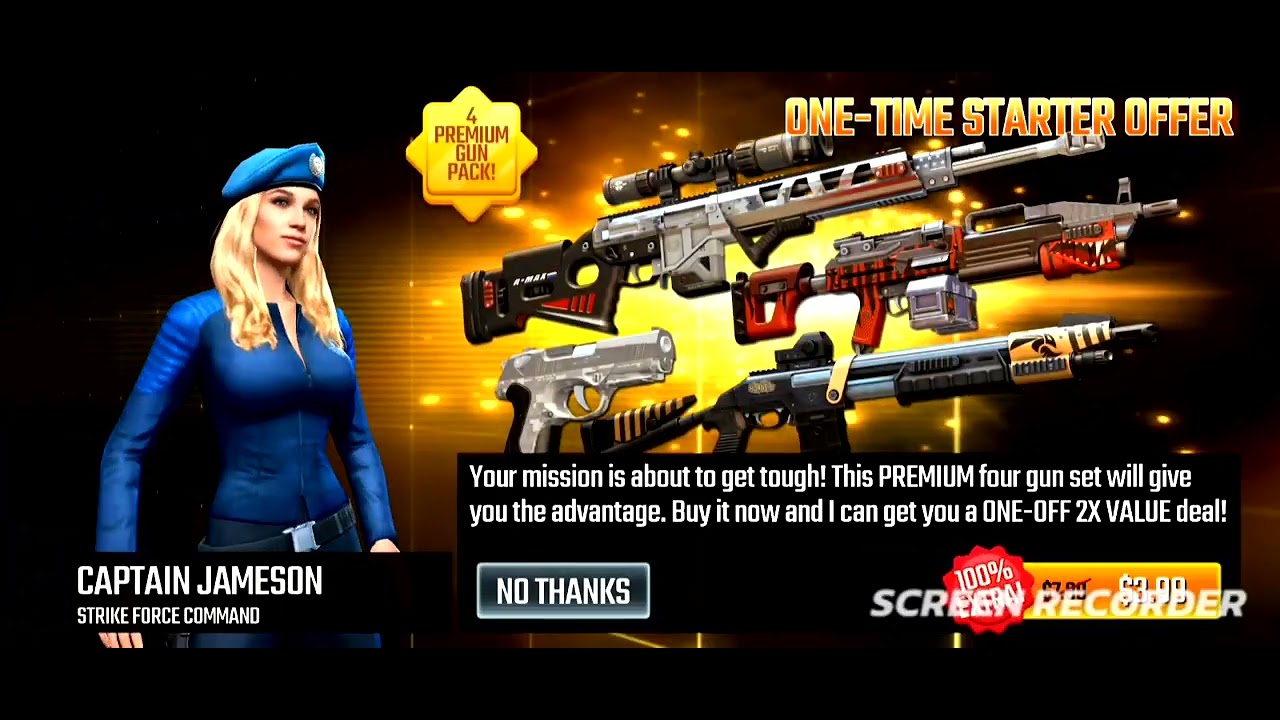 Trying out my new screen recorder Playing sniper strike on my phone do y'all wanna see more of this 