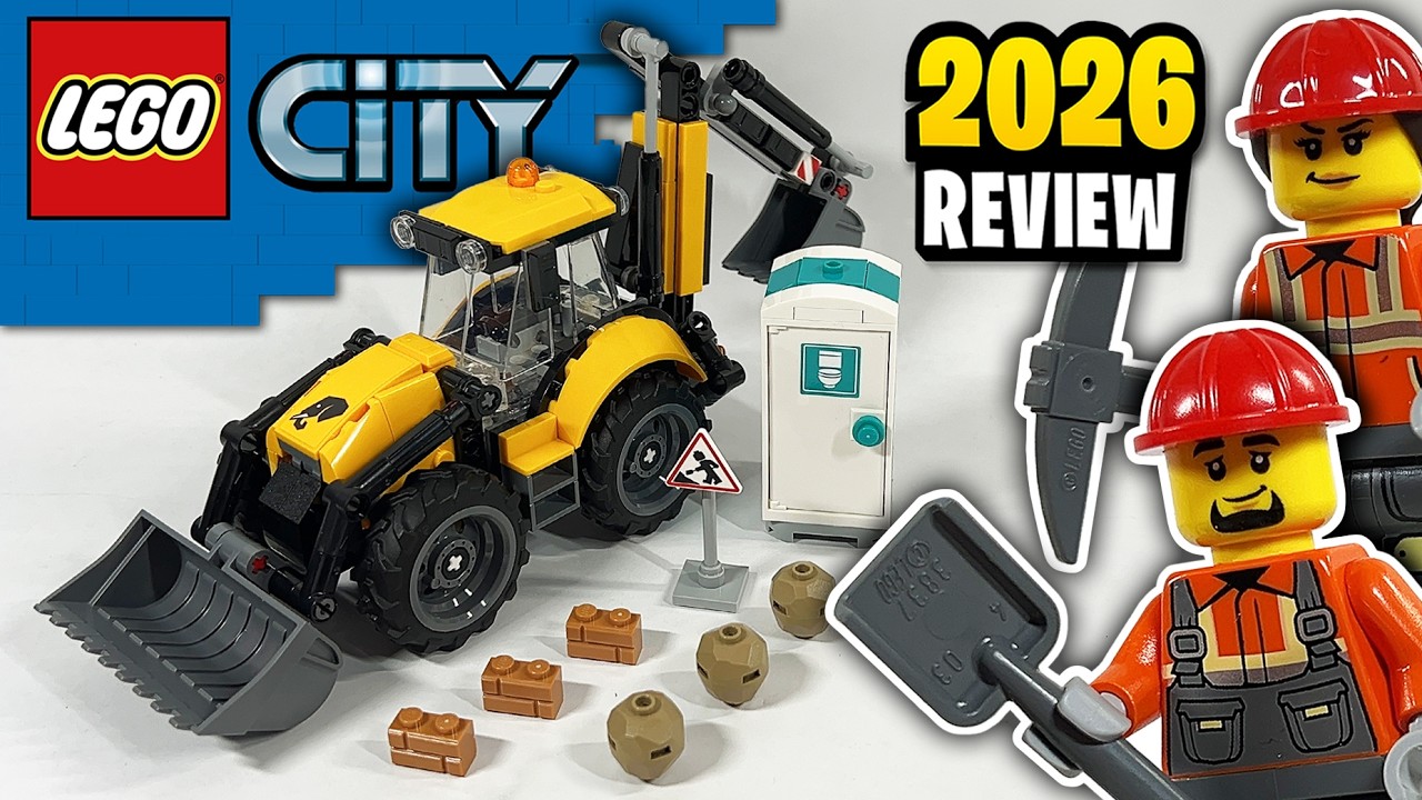 LEGO City: Желтый экскаватор-погрузчик (60480) &mdash; Обзор набора 2026 года