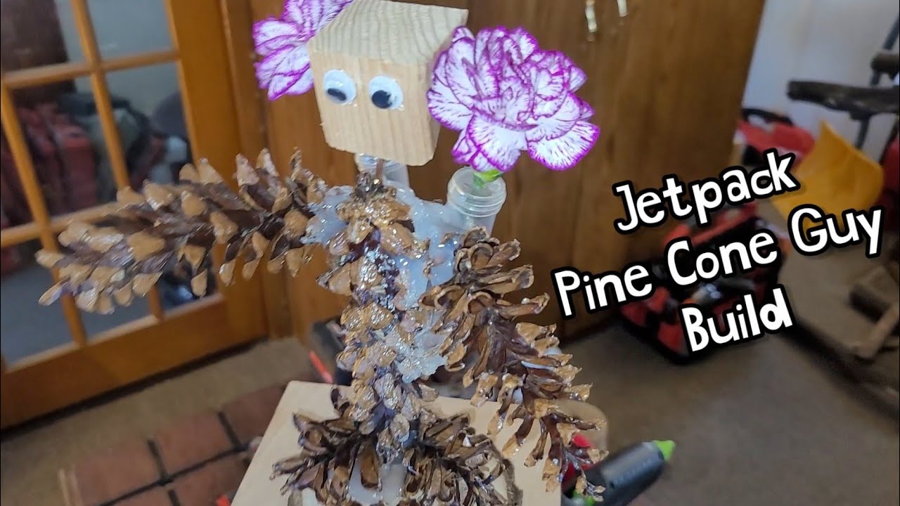 Jetpack Pine Cone Guy Build - Scrap Art