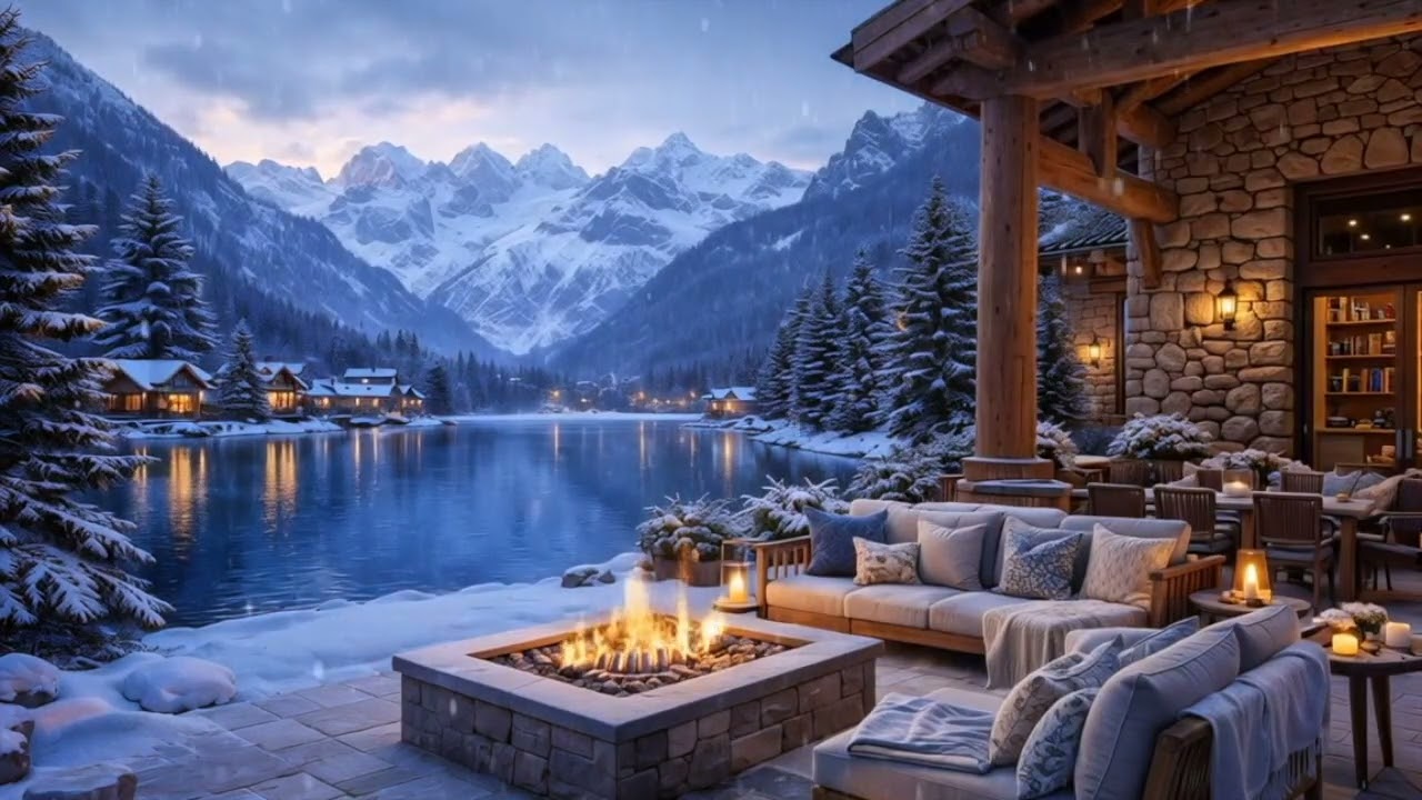 Fireplace Sounds for Sleep – Cozy Relaxing Sounds (8 Hours) 🔥❄️ Sounds for Studying
