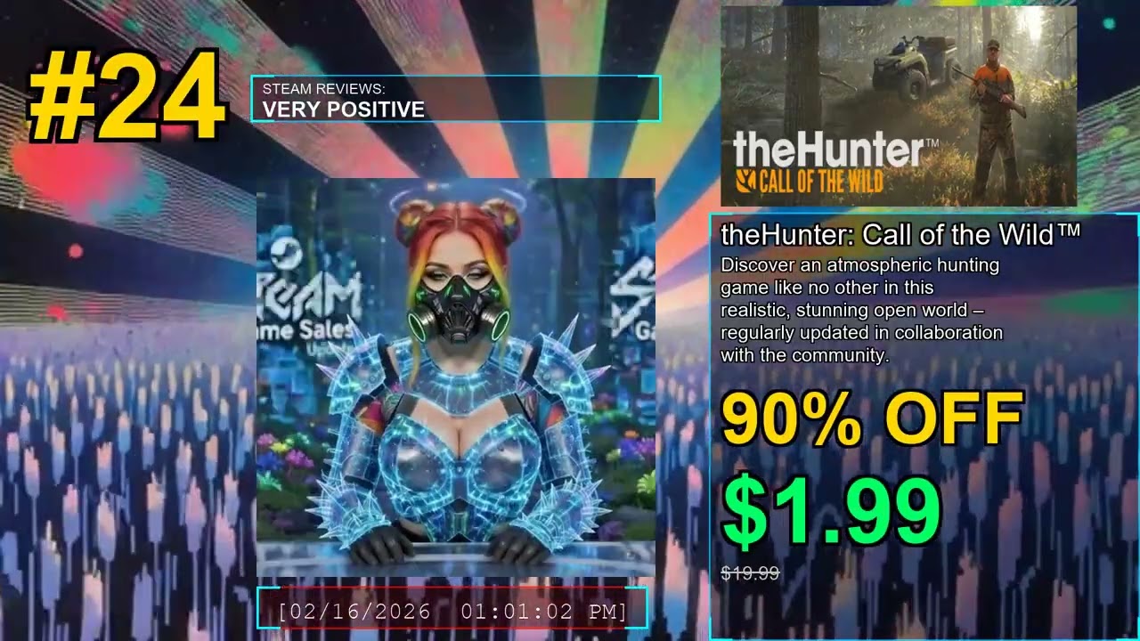 Top 21-30 Steam Game Deals - February 16, 2026