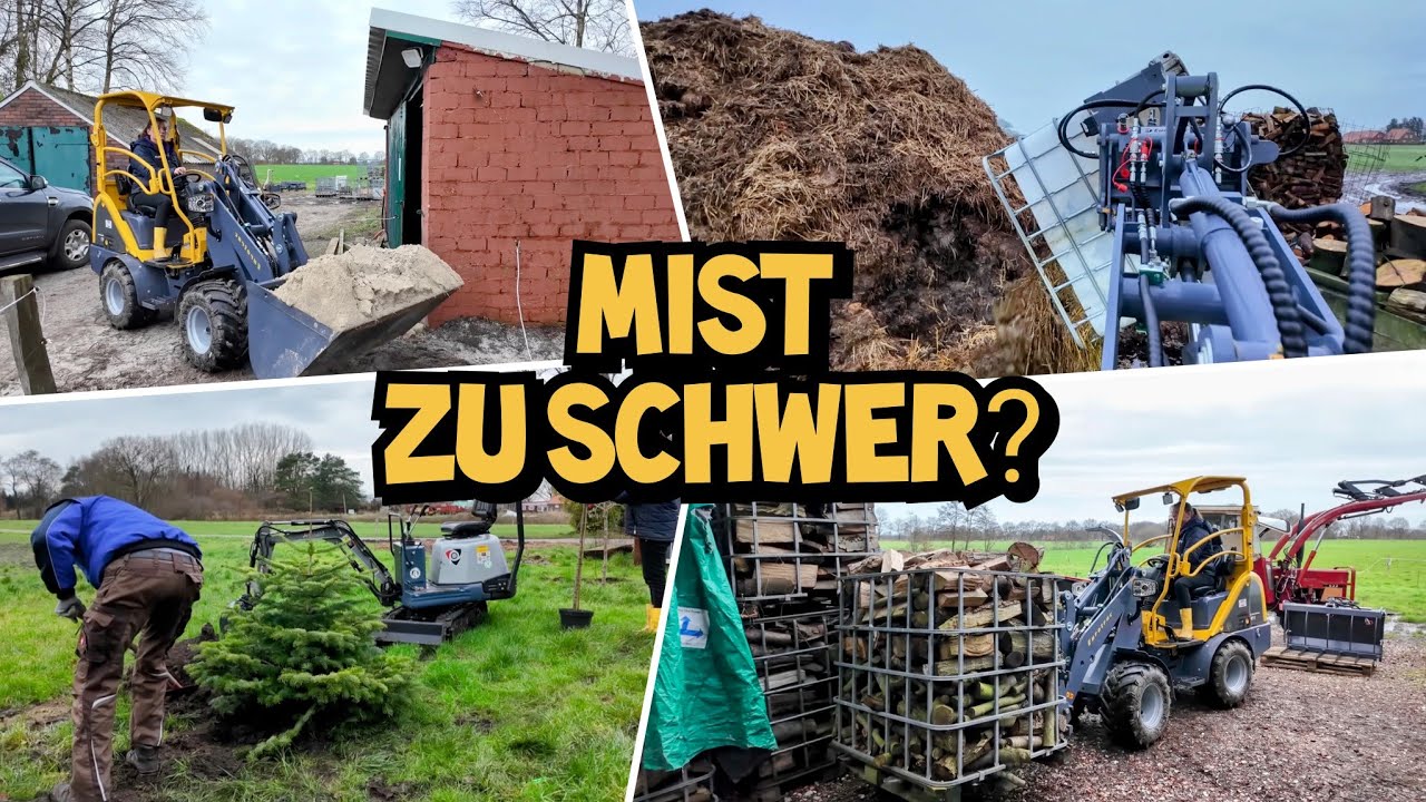 DER MIST MUSS WEG! | Meine Frau fährt besser Hoflader als ich! | Sonntagsarbeiten im Neuhjahr...