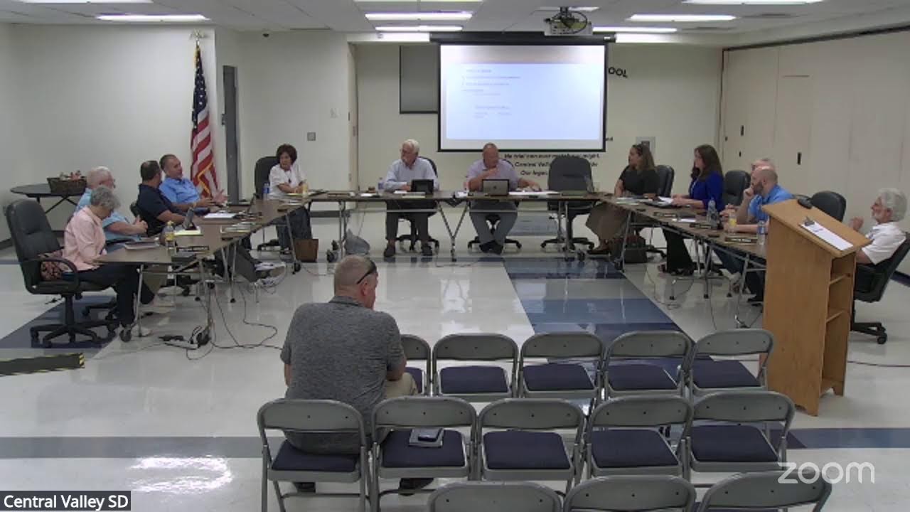 CVSD September 10, 2025, School Board Work Meeting