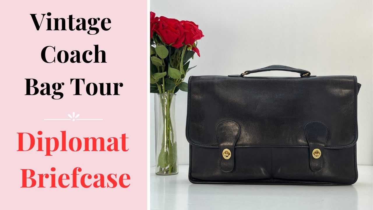 Vintage Coach Bag Tour | Diplomat Briefcase | Cristina Moda Vintage Shop