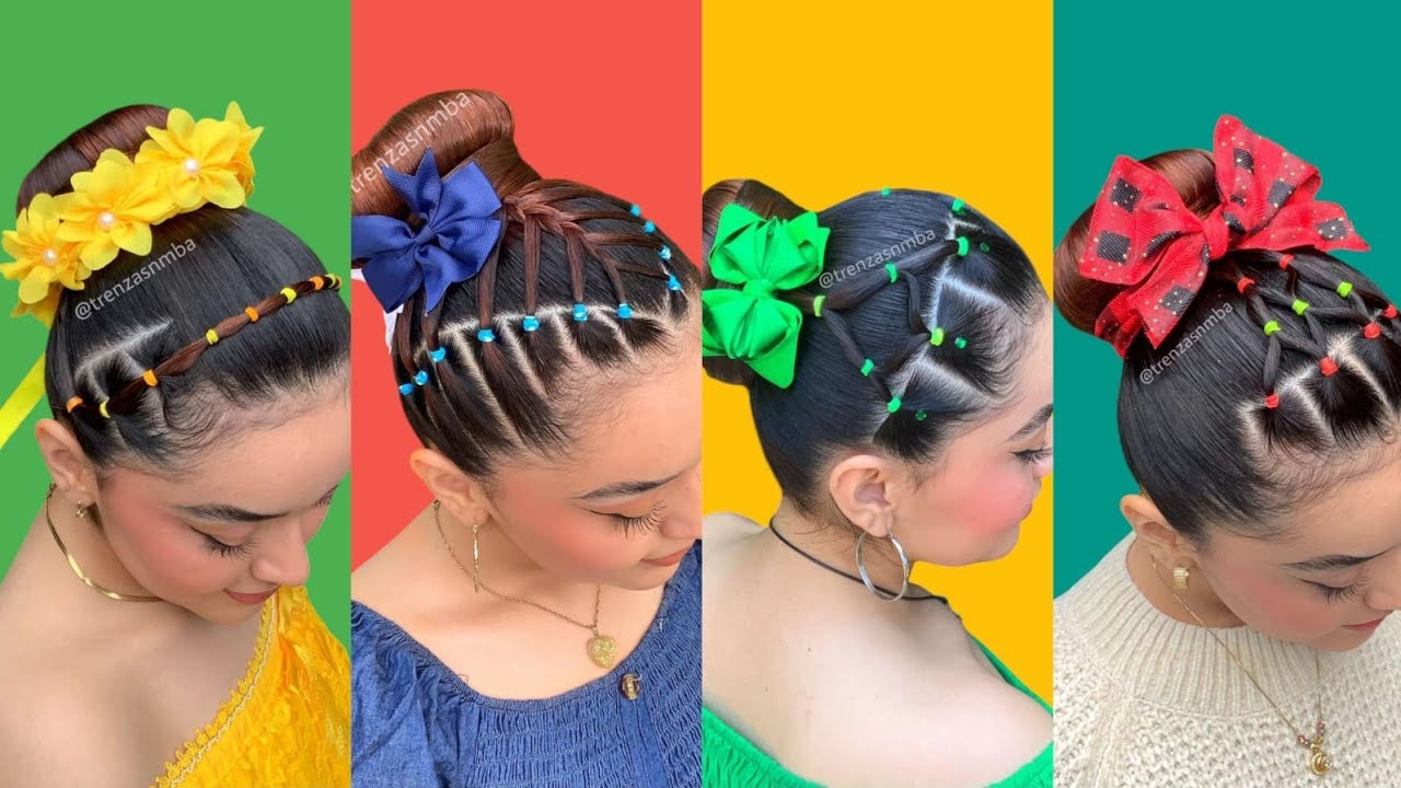 4 increíbles peinados faciles y bonitos para niñas ❣️