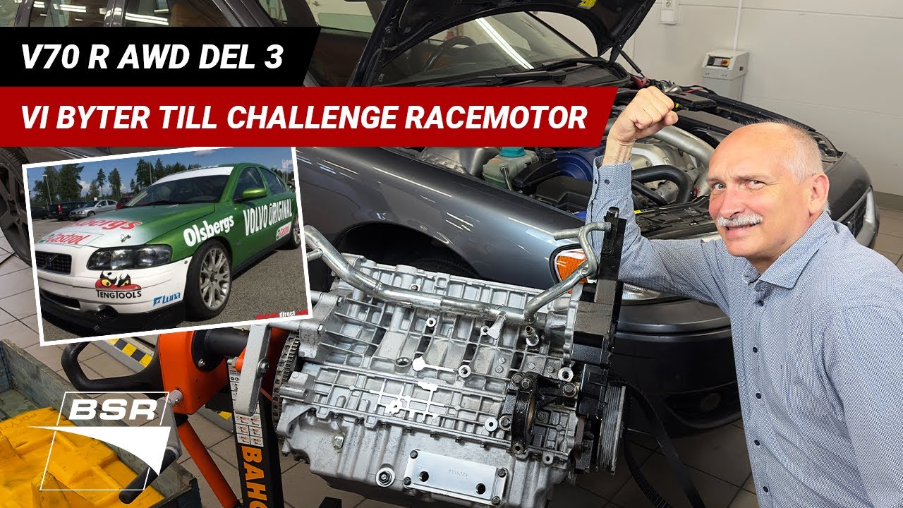 V70 R AWD DEL 3 - Vi byter till CHALLENGE RACEMOTOR! 🏁