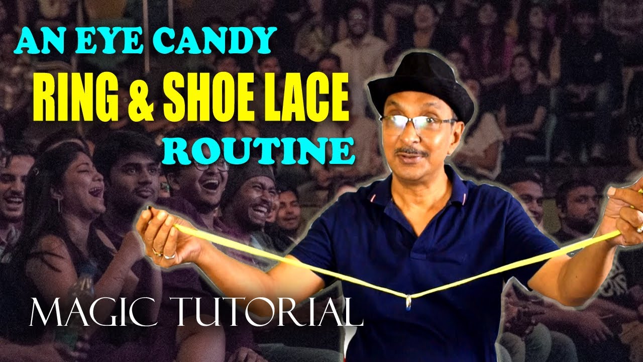 BEST VISUAL RING & SHOE LACE ROUTINE #magic_tutorial  #magic_secrets