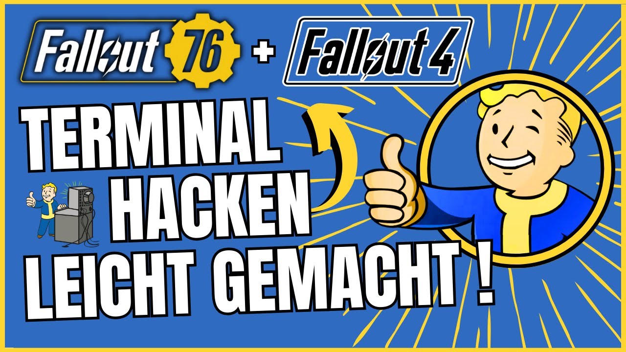 TERMINAL hacken LEICHT gemacht ! Fallout 76 Fallout 4 Tutorial Anleitung Guide [deutsch]