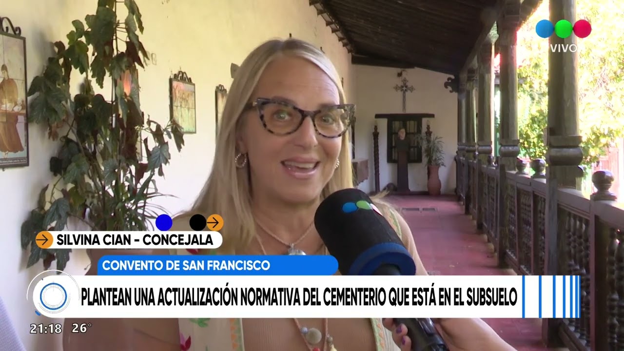 Silvina Cian plantea actualizar la normativa del cementerio ubicado en el Convento de San Francisco