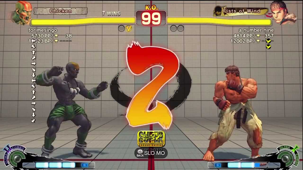 Torimeshi (Dhalsim) vs Sekiganryu/a number nine (Ryu) - AE 2012 Endless Matches *720p HD*