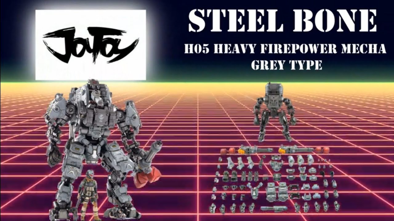 JoyToy - Steel Bone H05 Heavy Firepower Mecha Grey Type Unboxing