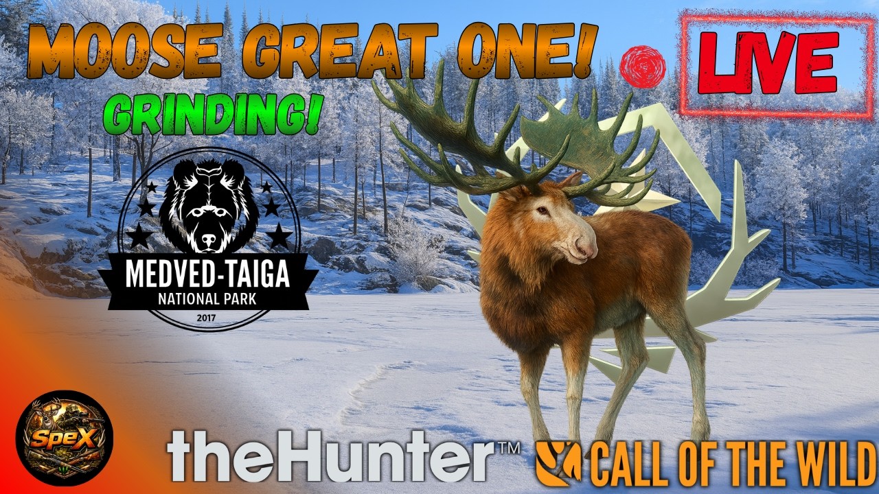 LIVE- Great one Moose Spawned! theHunter: Call of the Wild #gaming #cotw #thehunter