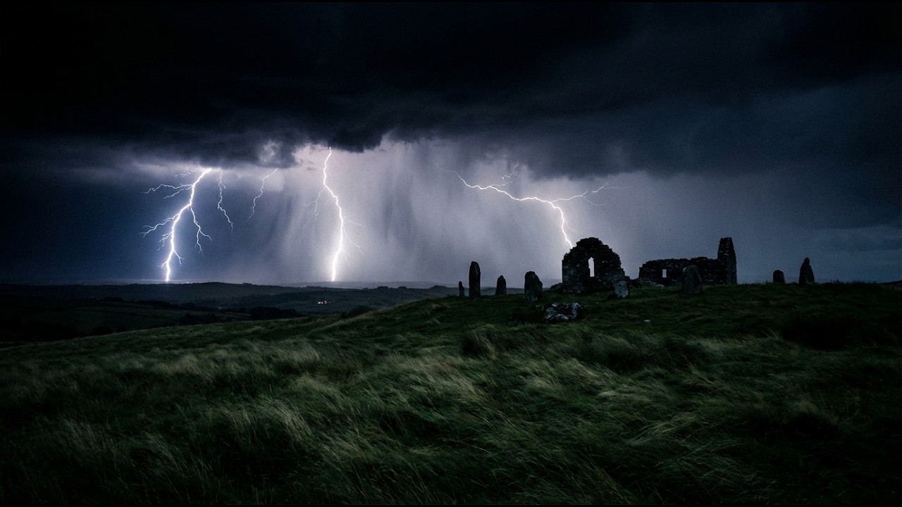 EPIC CELTIC THUNDERSTORM | 3 HOURS of Rolling Thunder & Rain