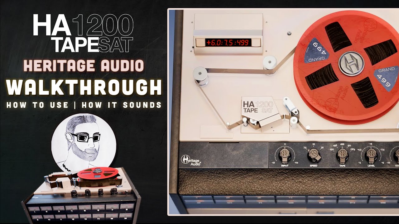 Heritage Audios new HA1200 TapeSat plugin – Great sounding tape emulation! || Mixing Walkthrough