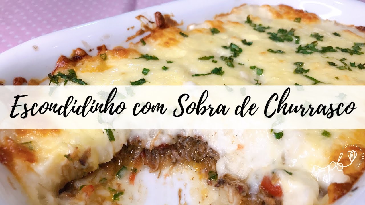 ESCONDIDINHO DE COSTELA COM MANDIOCA (SOBRA DE CHURRASCO)