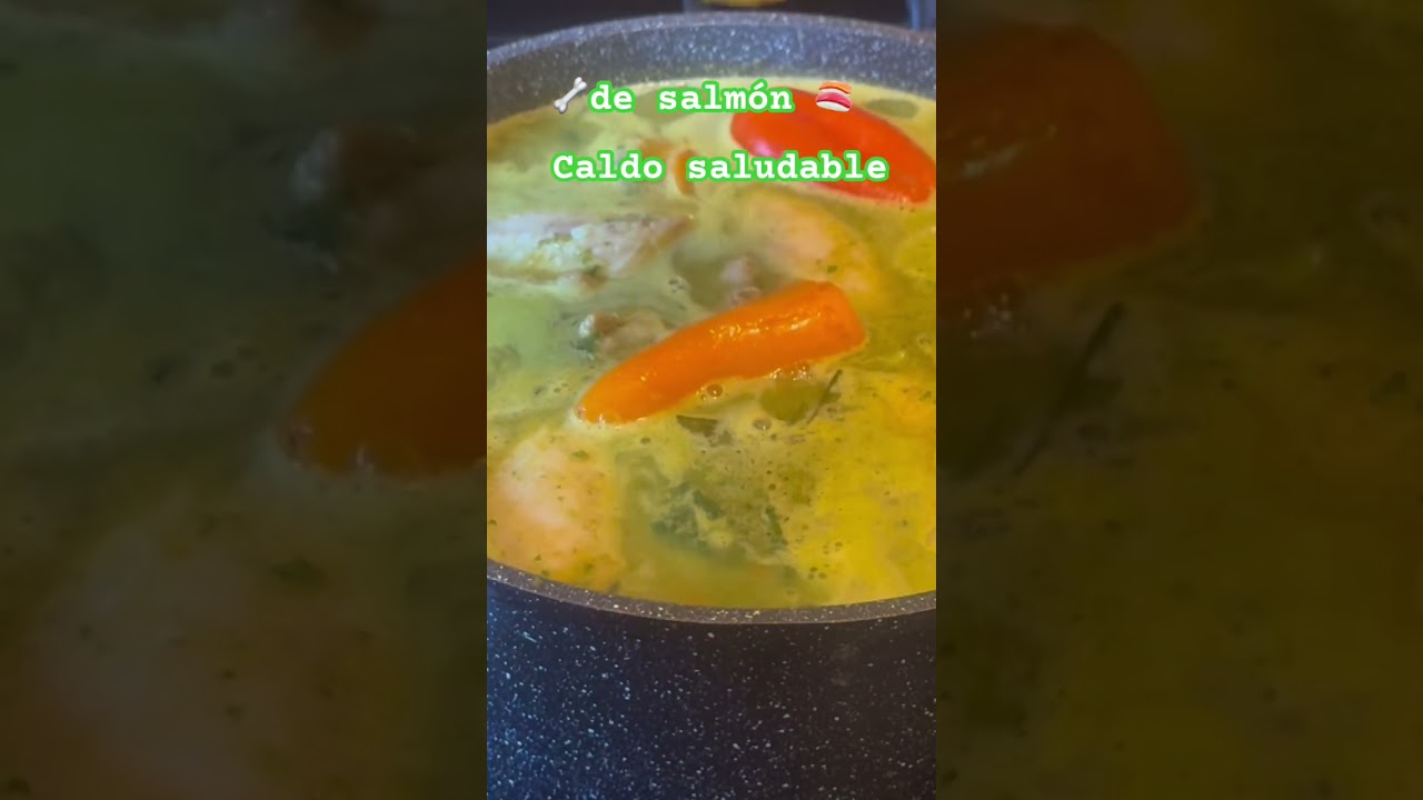 #huesos de salm&oacute;n 🍣 caldo y sus beneficios saludables s&uacute;per nutritiva y deliciosa