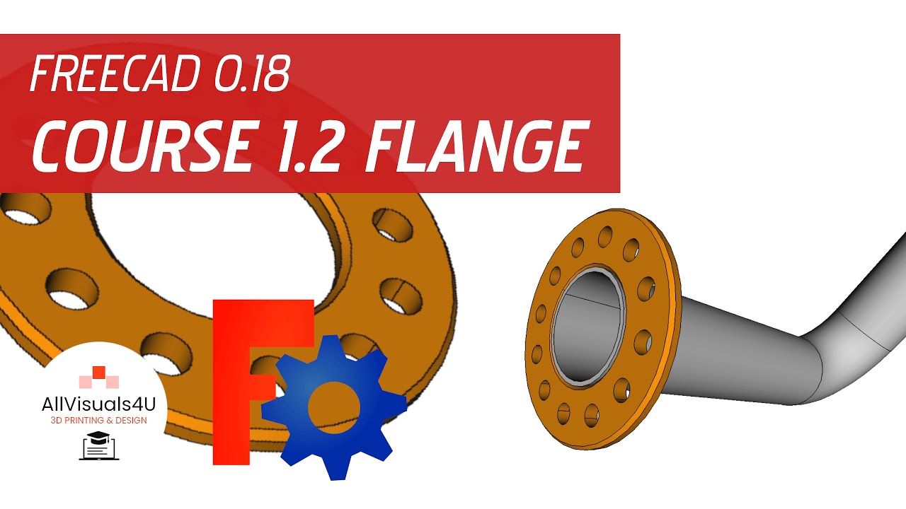 FreeCAD Course 1: Pipe With Flange | 1.2 Flange (FreeCAD Flange Tutorial)