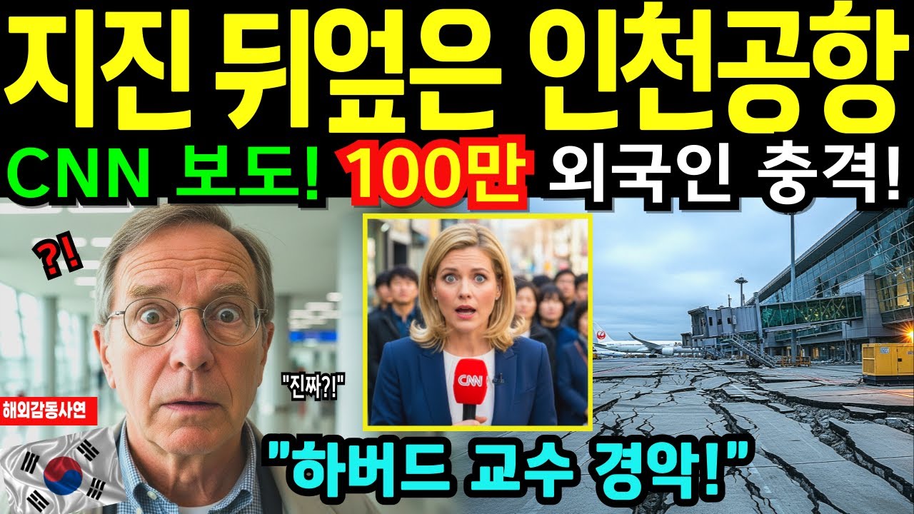 [해외감동사연] 일본 지진 뒤집은 인천공항, 하버드 교수 경악!