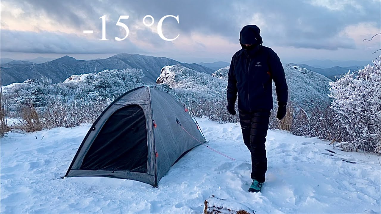 -15°C 동계백패킹 | 메이크투하이크 다이아2 V3 | 동계장비소개
