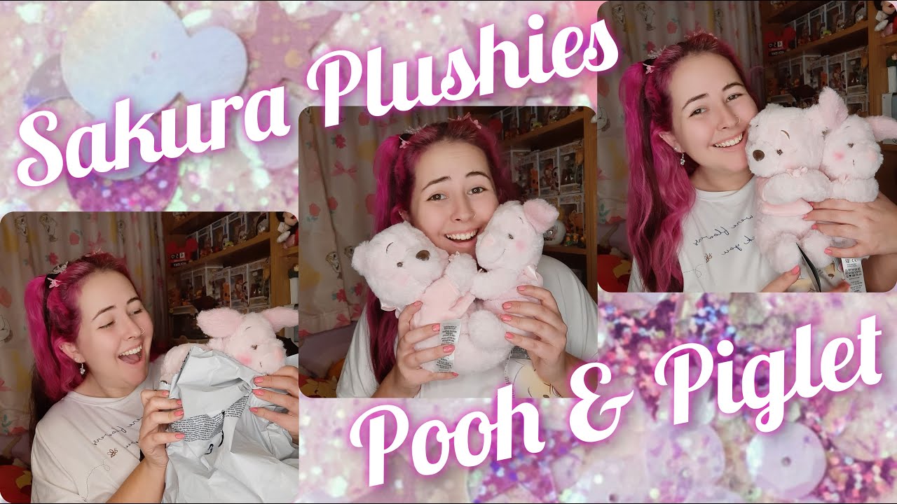 Winnie The Pooh & Piglet Sakura Plushie Unboxing | Shop Disney