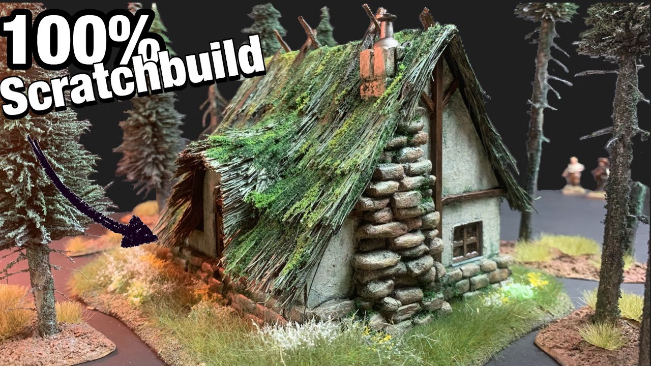 ‘The witches cottage’ terrain for Dungeons & dragons, Mordheim,..