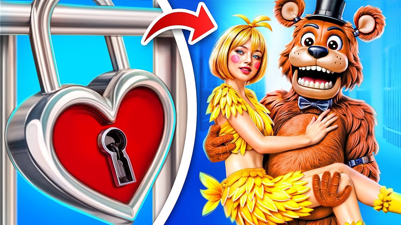 Secrets of Chica Makeover in Jail! Freddy Fazbear House GLOW UP!