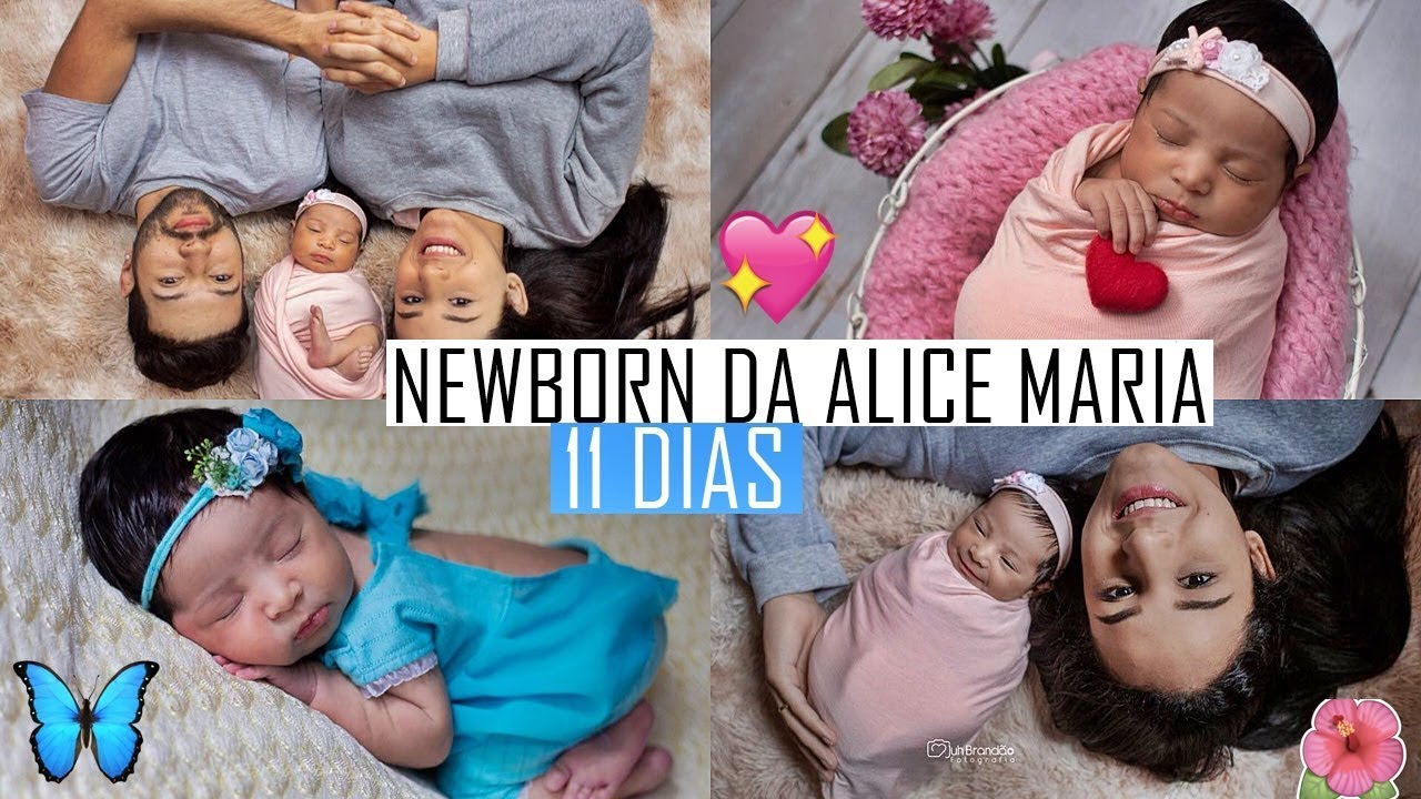 ♡ O ENSAIO NEWBORN DA ALICE MARIA ♡ 11 DIAS | VLOG