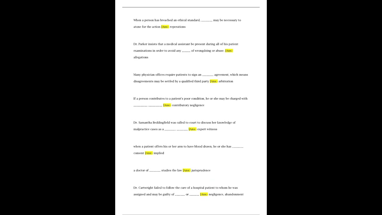 RMA EXAM STUDY GUIDE 2023 2024 300 QUESTIONS WITH COMPLETE SOLUTIONS  VERIFIED ANSWERS