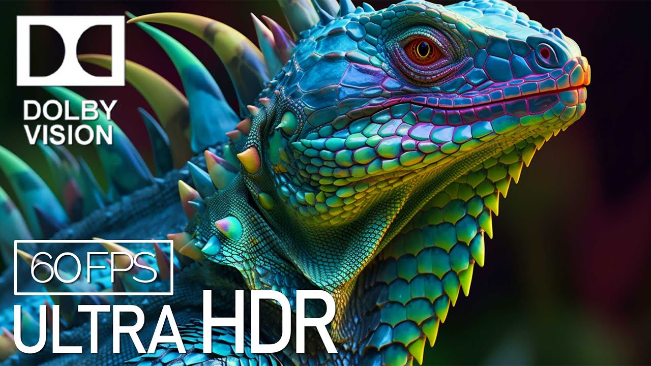 4K HDR 120fps Dolby Vision with Animal Sounds & Calming Music (Colorful Dynamic) #5
