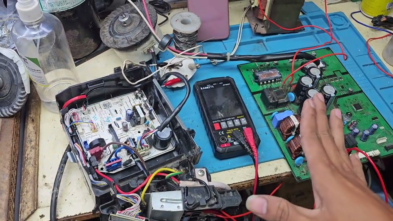 Samsung Inverter AC PCB repair Compressor 1 सेकंड चलता है बार बार | AC compressor Trip problem