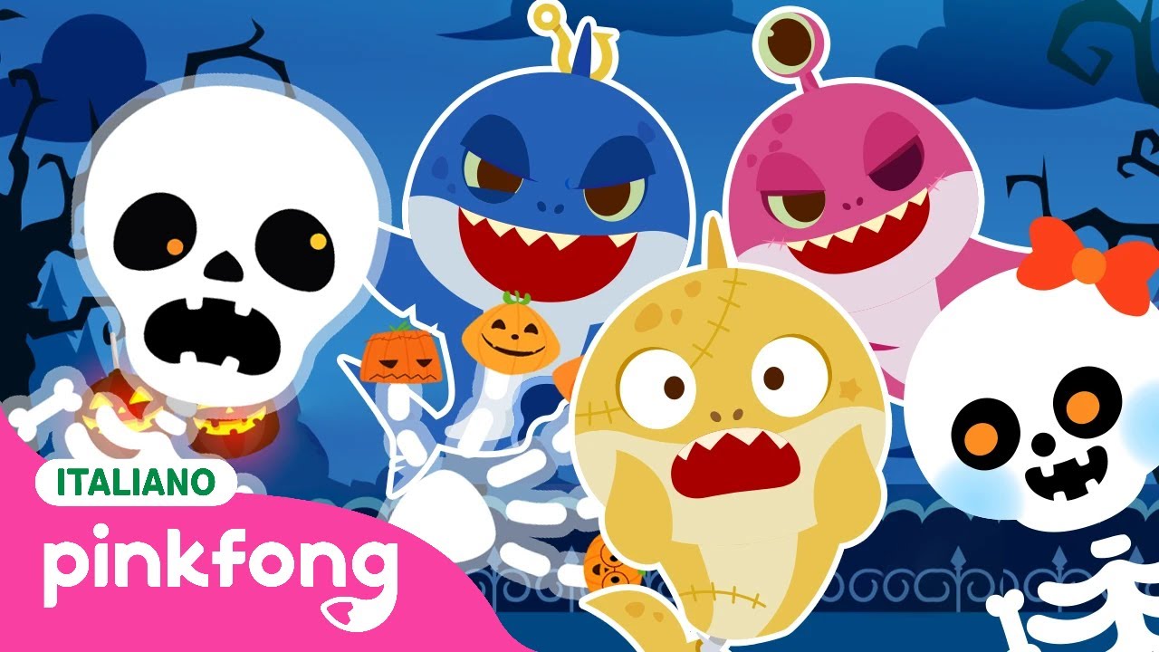 Buon Halloween con Bimbo Squalo e i suoi amici! 🎃 | +Compilation | Pinkfong! Canzoni per Bambini